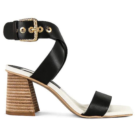 New Dolce Vita Paytin Buckle Sandals Heels - Picture 2 of 6